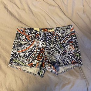 Multi colored shorts